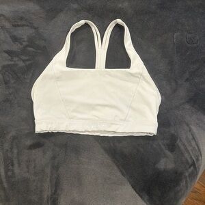 Alphalete White Racerback Sports Bra